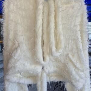 Faux Fur White Vest